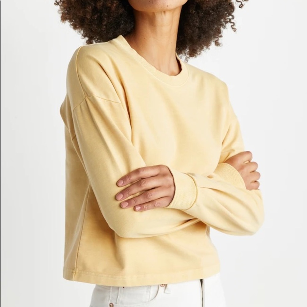 Marine Layer Yellow Long Sleeve Top
